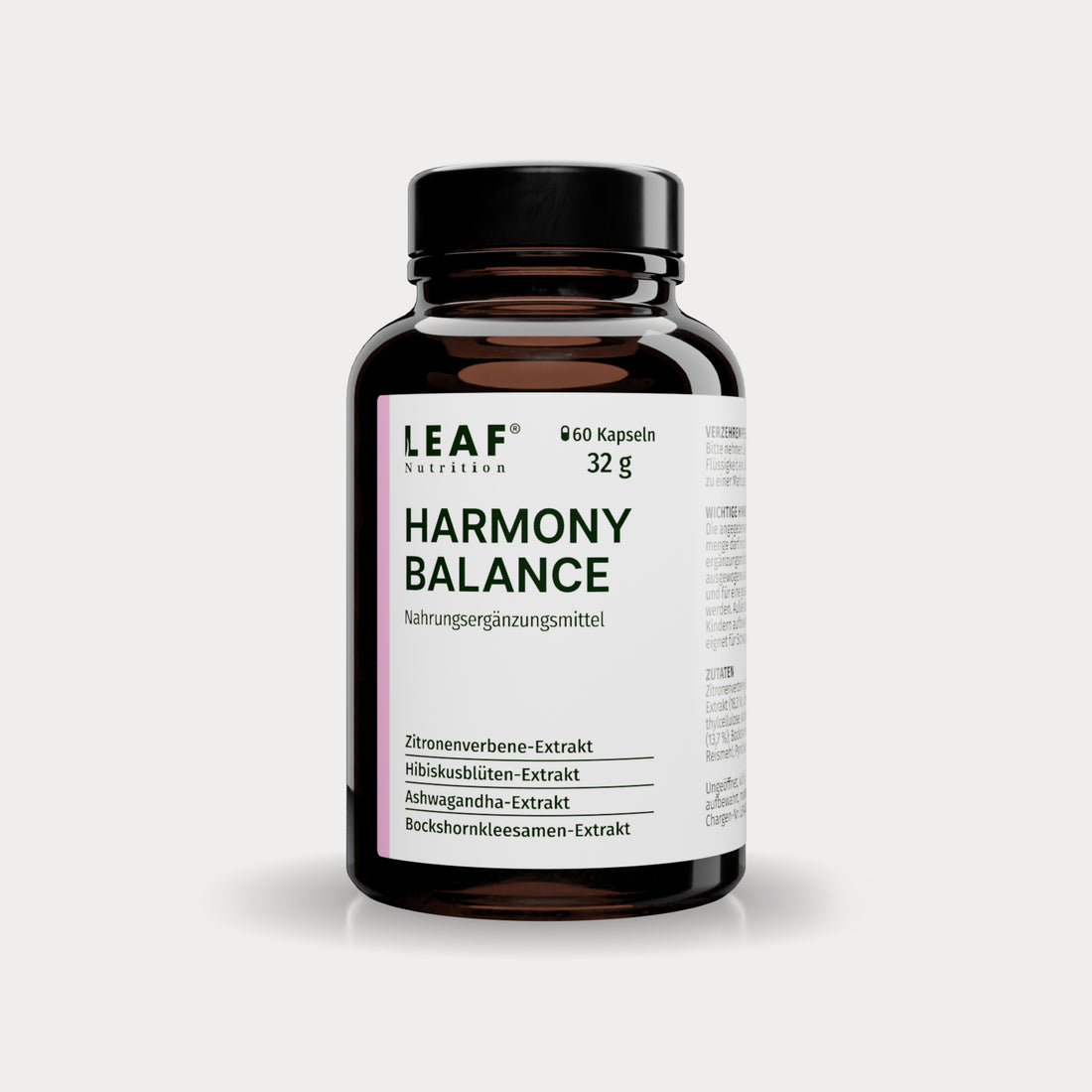 HARMONY BALANCE | Ashwagandha, Zitronenverbene, Bockshornklee, Vitamin B6